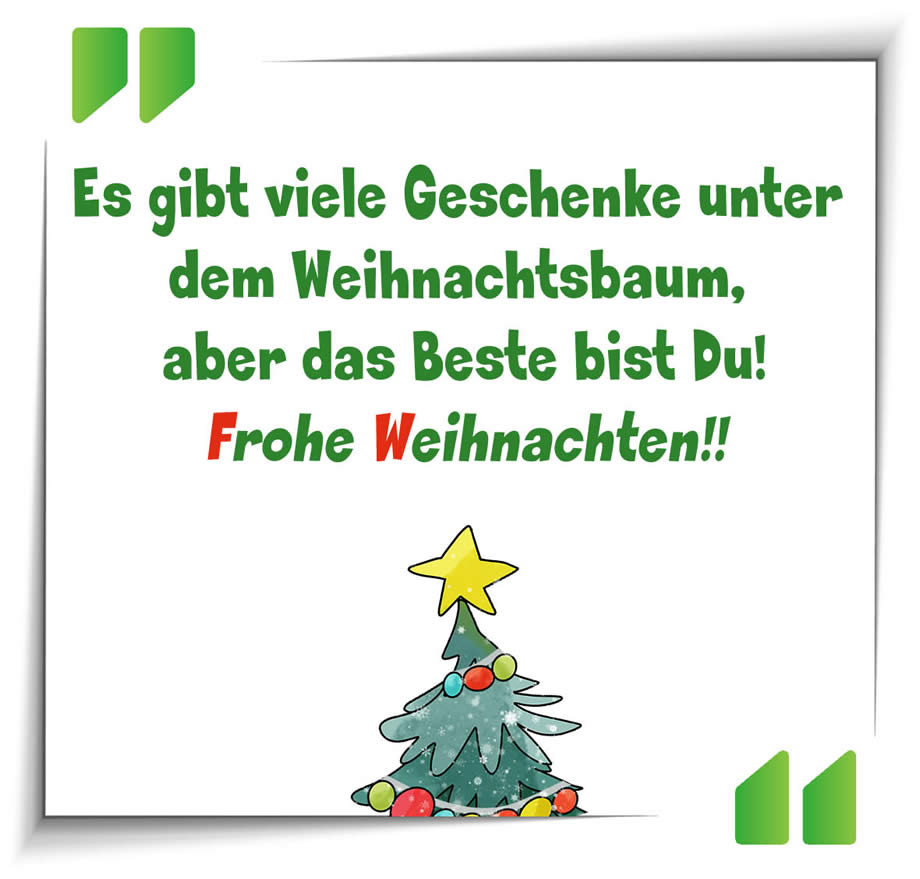 Bild mit Weihnachtsbaum mit Nachricht für jemanden, den Sie lieben