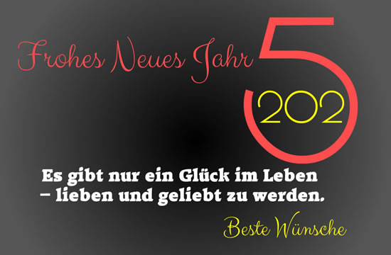 Bild Alles Gute zum Geburtstag 2025 mit wahrem Glück