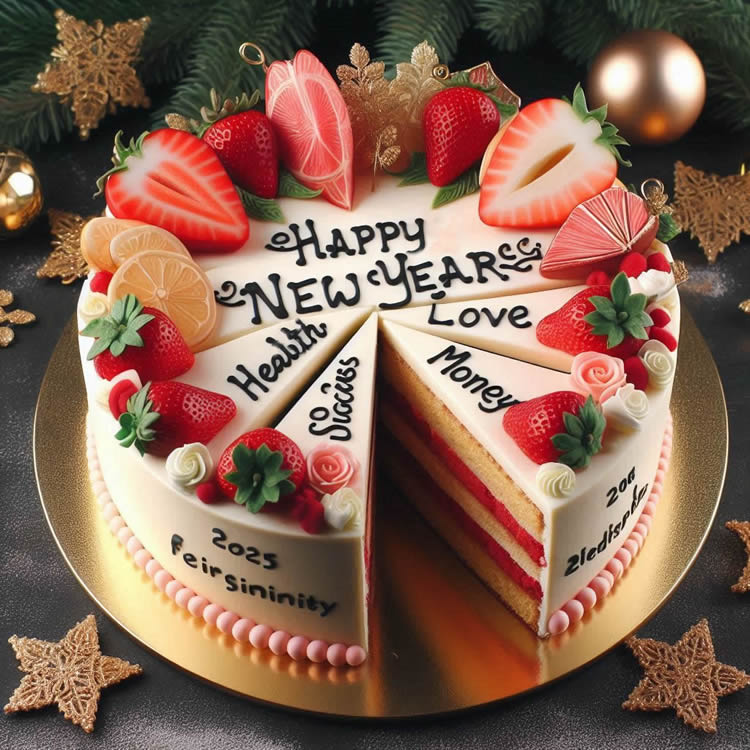 Wunschkuchen für das neue Jahr