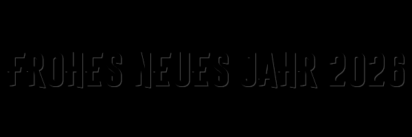 animiertes gif mit Text HAPPY 2026 mit Bewegung der fallenden Figuren und 2026 erscheint rot gefärbt