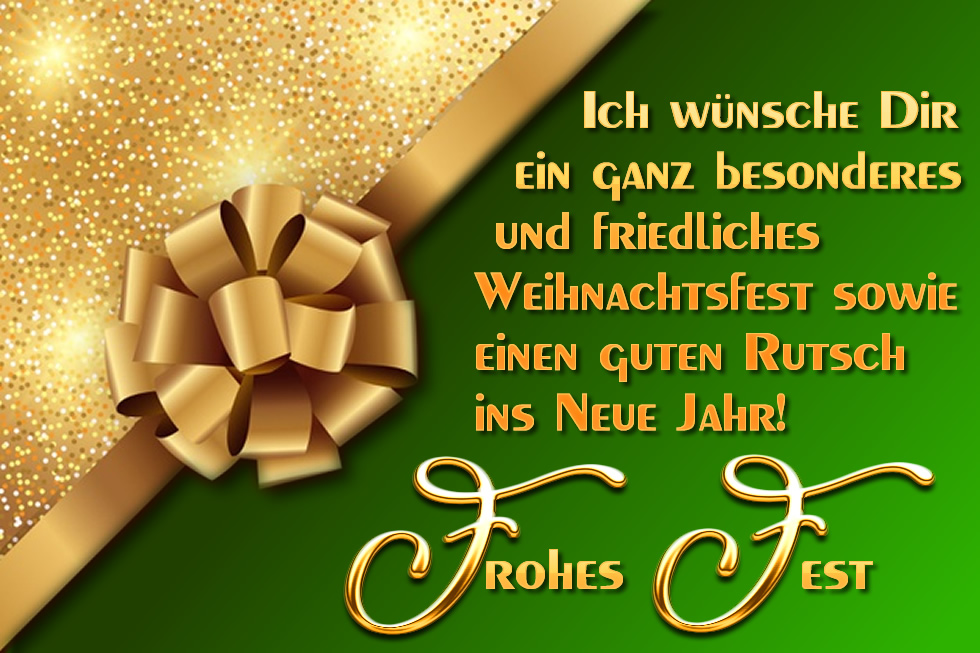 Sehr schönes Bild für Neujahrsgrüße, wie ein schönes Weihnachtsgeschenk mit einer Nachricht: Wünsche voller Überraschungen.