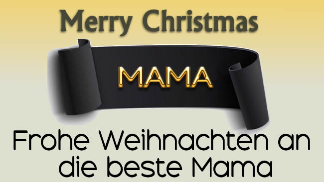 elegantes Bild, um Mutter als Weihnachtsgrußkarte und mit einem schönen Satz bereits eingefügt