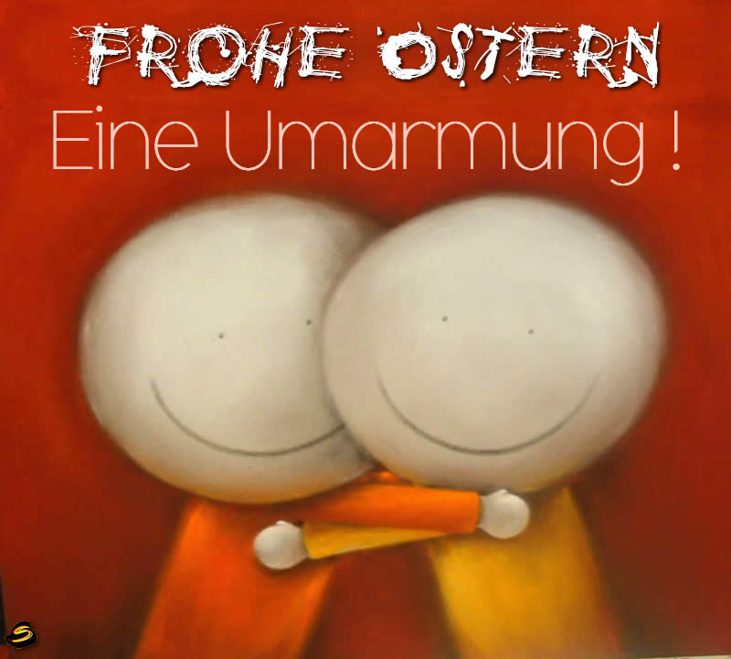 Wir kommen zurück, um uns zu küssen und wünschen uns frohe Ostern mit einer Umarmung !!