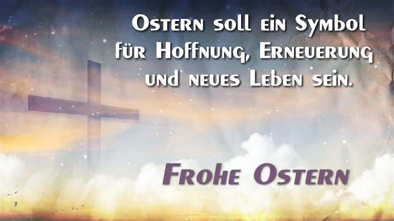 Ostergrußkarte: Ostern soll ein Symbol für Hoffnung, Erneuerung und neues Leben sein.