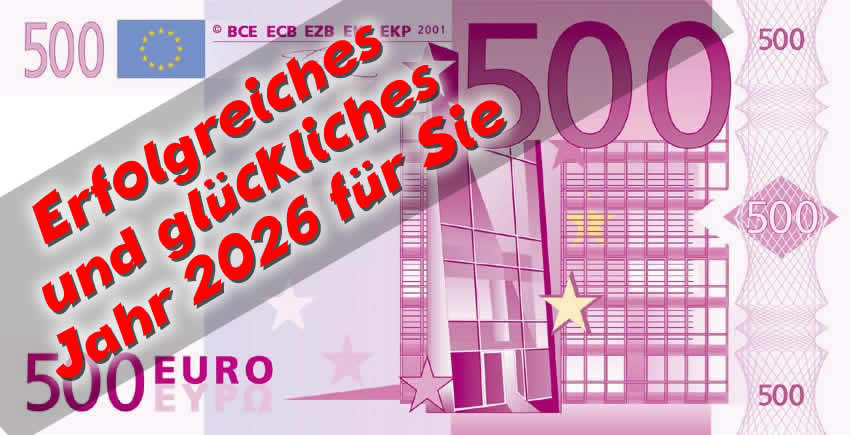 Grüße auf einer 500-Euro-Banknote.