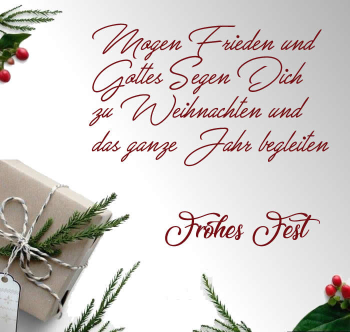 Bild mit Weihnachtsdekorationen und Geschenken mit Satz für Grußkarten und Nachricht 
