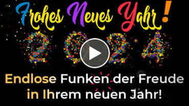 Video Frohes Neues Jahr 2025 mit countdown